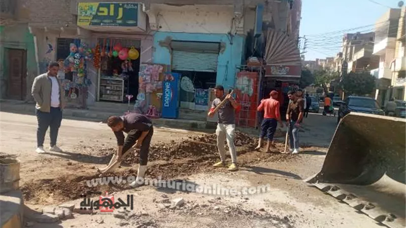 اعادة تأهيل شوارع بنى سويف لتيسير الحركة والسيولة المرورية