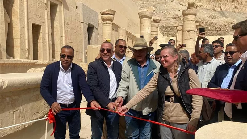 افتتاح حجرتين جديدتين بمعبد حتشبسوت بالدير البحري