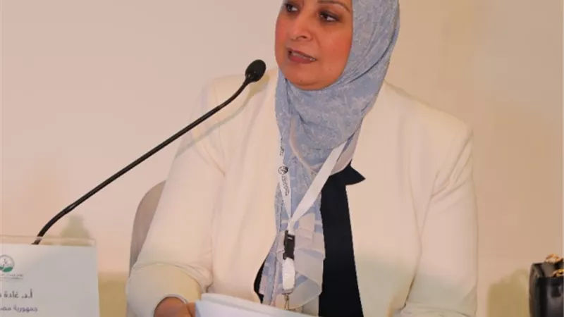 غادة فاروق أول سيدة تتولى المنصب فى جامعة عين شمس