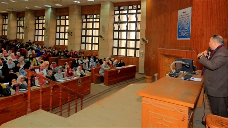 انتظام الدراسة بجامعة المنصورة بالفصل الدراسى الـ2 للعام الجامعى