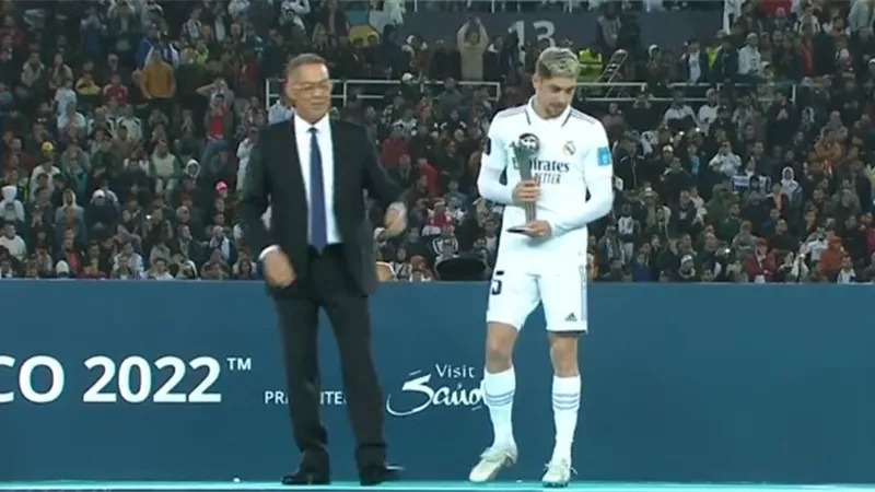 شاهد.. فالفيردي ثاني أفضل لاعب فى كأس العالم للأندية