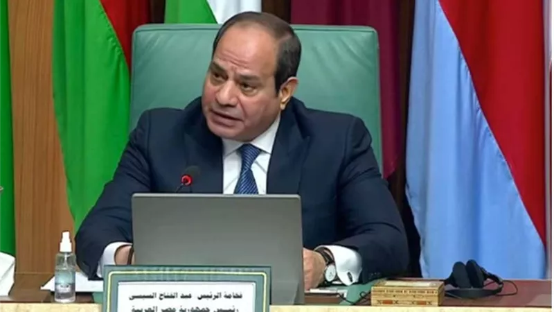 السيسي : مستمرون في الدعوة لمعالجة جذور أزمة القضية الفلسطينية