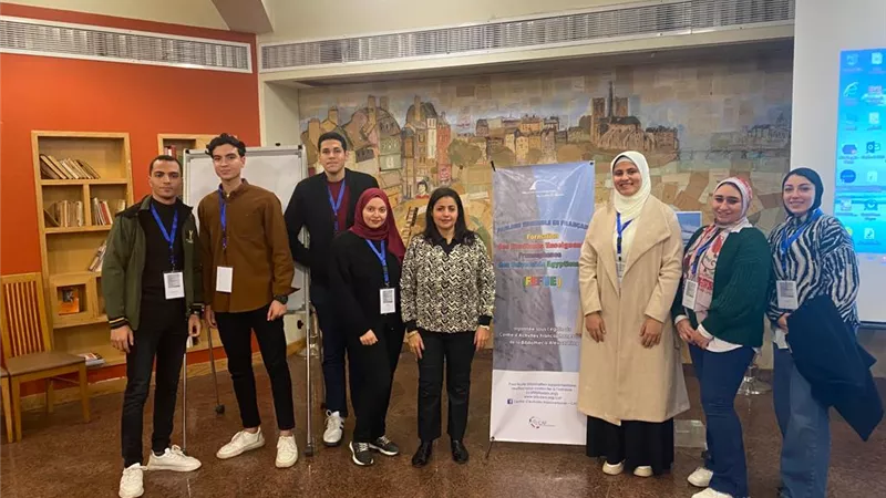 طلاب جامعه المنصورة يشاركون بدوره الفرانكوفون بالفرنسية