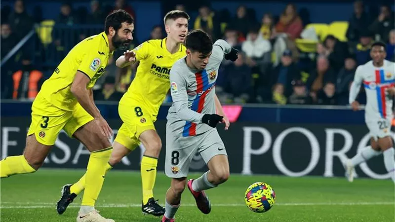 بهدف بيدري برشلونة يفوز على فياريال فى الدورى الإسبانى.. فيديو