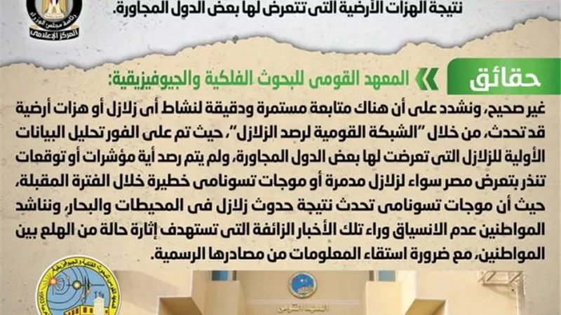 الحكومة تنفي تعرض مصر لموجة 