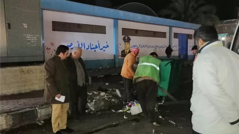 رفع 395 طن قمامة واتربة من شوارع المنصورة