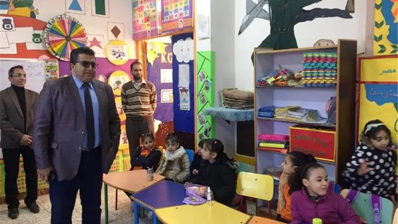مدير تعليم جنوب سيناء يتابع مدرسة المروة المتميزة بمدينة الطور