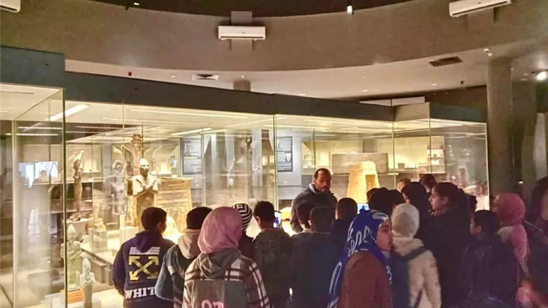 متحف كفر الشيخ يستقبل طلاب الملتقى الفكري للمتفوقين والموهوبين