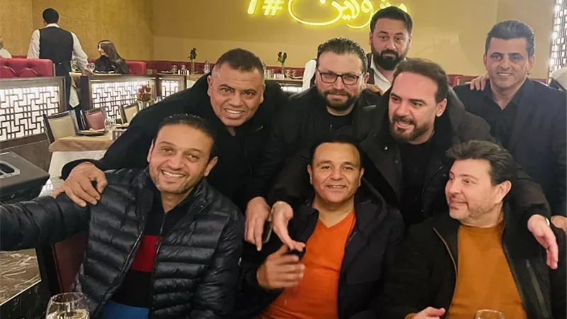 محمد فؤاد برفقة هاني شاكر ووائل جسار فى بيروت
