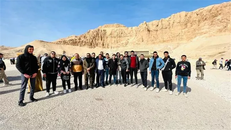 تنظيم رحلة إلى محافظة الأقصر للفائزين في مسابقة التوعية السياحية