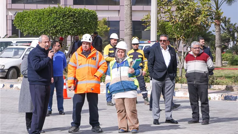 ميناء دمياط يجري تدريبا أفتراضيا : لمواجهة الكوارث
