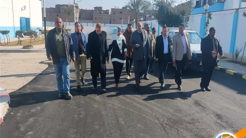 نائب محافظ المنيا يتفقد محطة مياه معصرة ملوي
