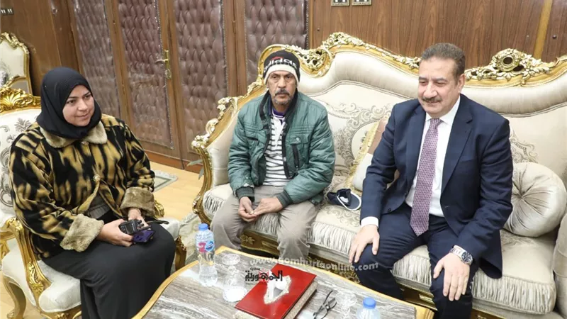 محافظ المنوفية : مساعدات مالية لأسرة ميت خاقان بعد انهيار منزلها