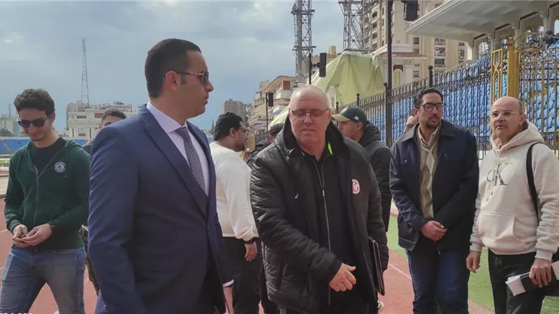 رئيس بعثة منتخب تونس يعاين ملعب الاتحاد ويزور استاد الاسكندرية