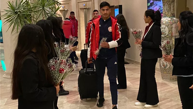 بعثة المنتخب التونسي للشباب تصل الي الإسكندرية