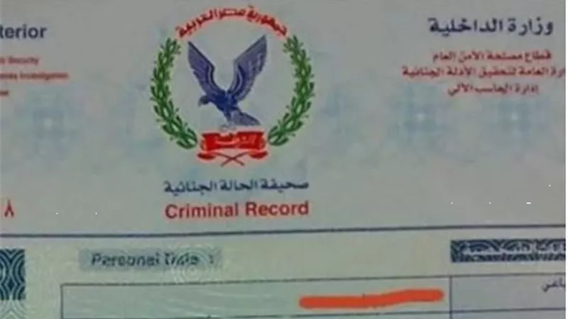 الاوراق المطلوبة لاستخراج فيش جنائى.. ننشر التفاصيل