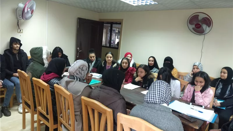 استئناف تدريب طلبة كلية الخدمة الاجتماعية بديوان حى منتزة اول