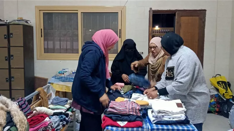 افتتاح المعرض الخيرى للملابس بالمجان بمركز شباب طور سيناء