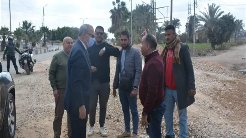 الهجان يتابع تطوير كوبري المصنع الحربي ببنها..وصيانةكوبري الثلاجة