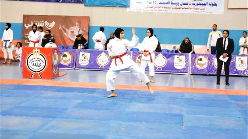 محافظ بني سويف يطلق إشارة بطولة الجمهورية للكاراتيه