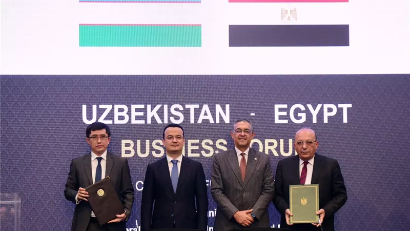 توقيع 7 مذكرات تفاهم بين القطاع الخاص المصري وحكومة أوزبكستان