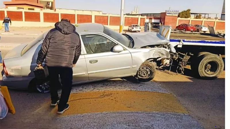 إصابة 2 في تصادم سيارتين بجنوب سيناء