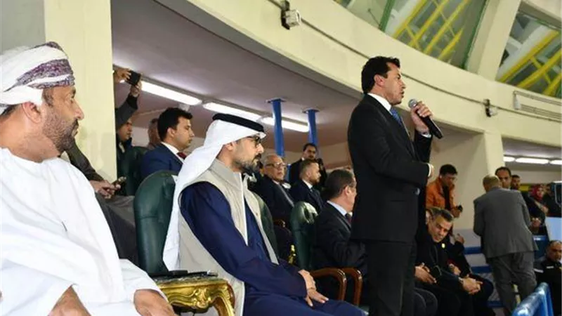 وزير الرياضة يشهد افتتاح البطولة العربية للأندية لكرة الطائرة