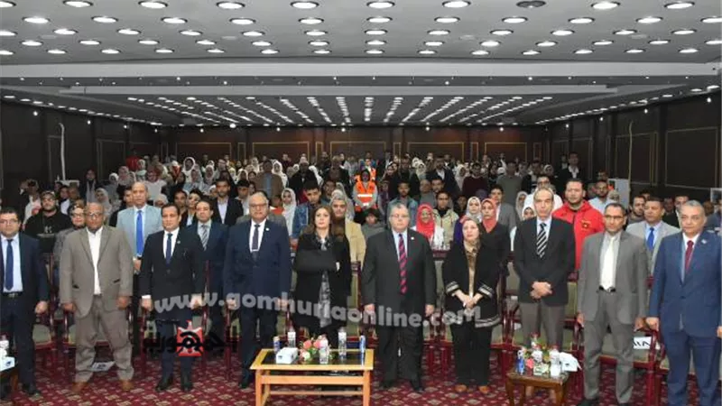 جامعة السادات تنظم حفل توزيع اللاب توب الناطق على ذوي الهمم