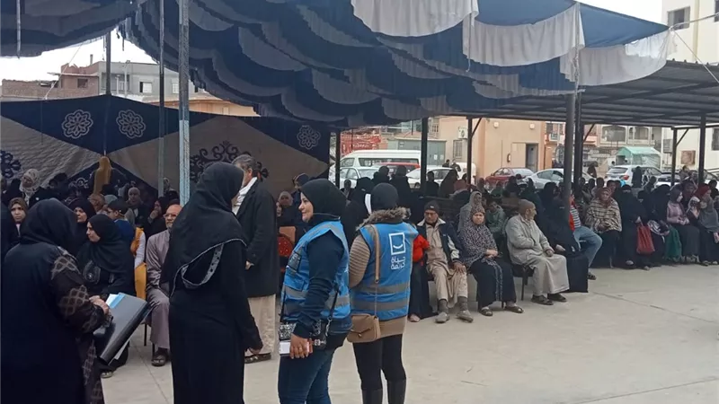 انطلاق قافلة جامعة القناة لعلاج اهالي قرية ميت أبو غالب بدمياط
