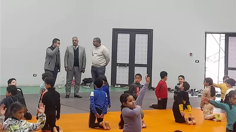 الصبروط يتابع تدريبات المشروع القومى للموهبة الحركية بالقليوبية
