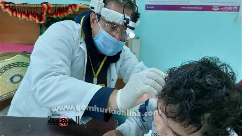 علاج ١٨٨٢ مواطنا بالمجان في قافلة طبية بدمياط