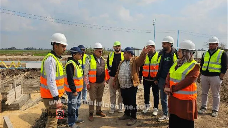 رئيس مياه المنوفية يتفقد مشروعات srssp بمركز تلا