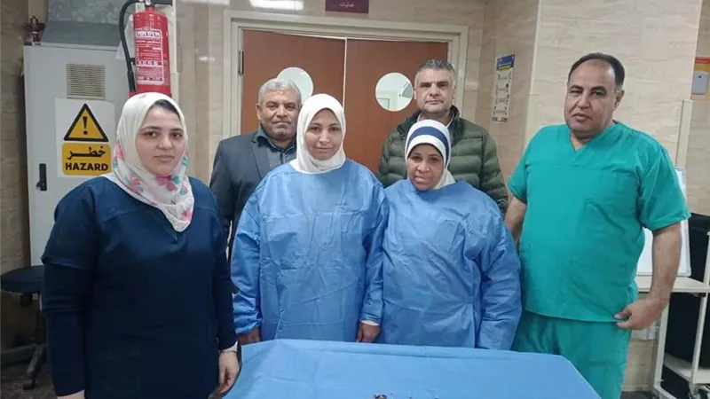 نجاح جراحه خطيره لمريضه بأهناسيا التخصصى
