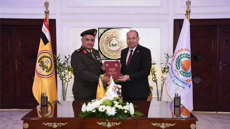 إدارة الحرب الكيميائية توقع بروتوكول تعاون مع جامعة المنصورة