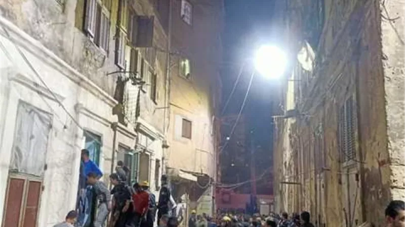 التحريات تكشف مفاجاآت بشأن عقار الجمرك المنهار يالاسكندرية