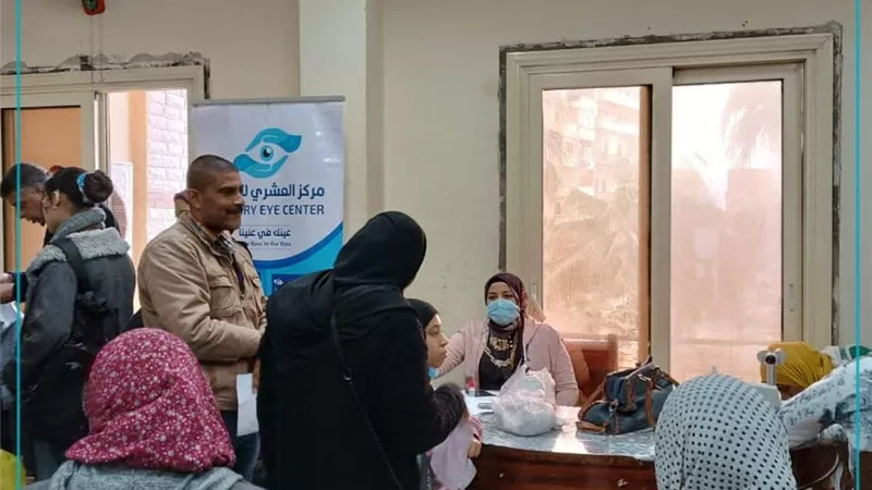 الكشف الطبى على 600 حالة والعلاج مجانا بالمنتزة اول