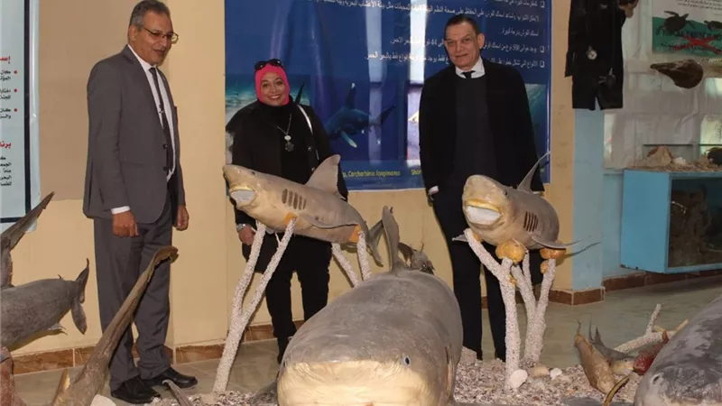 هيئة تنشيط السياحة فى زيارة لمعهد علوم البحار بالسويس
