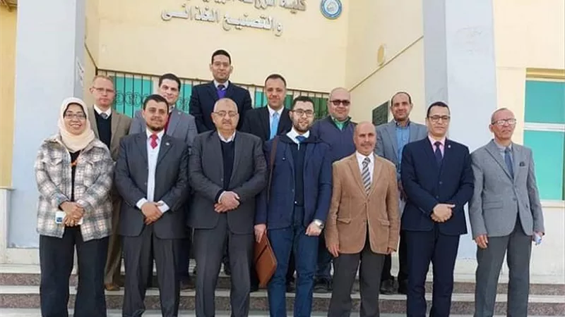 زراعة بني سويف تستقبل لجنة مركز القياس والتقويم بالتعليم العالي