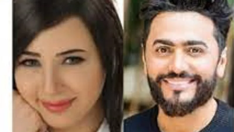 تامر حسنى مع ساندى على كورنيش والسبب 