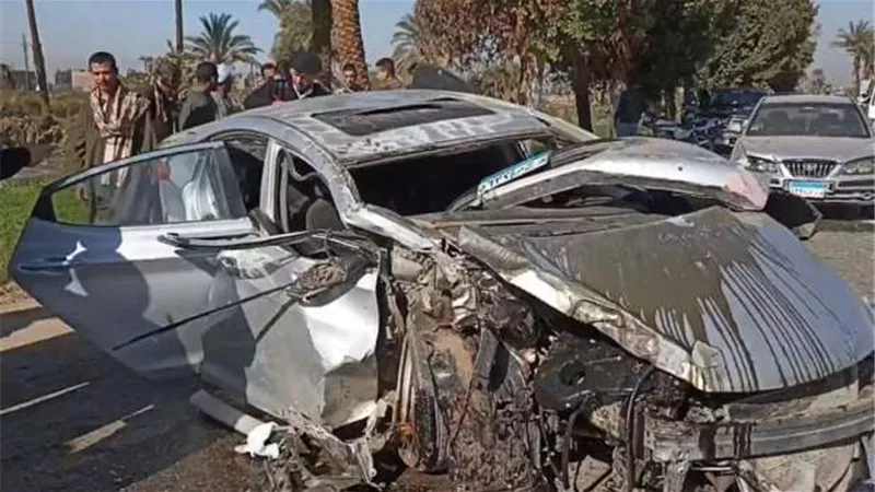 إصابة 2 فى تصادم سيارة ملاكى مع تروسيكل بجزيرة شندويل