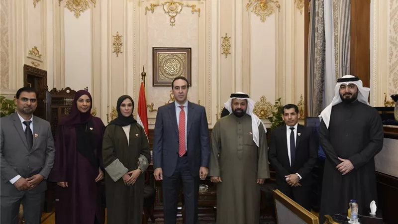 مجلس النواب يستقبل وفداً من مجلس الشورى بمملكة البحرين