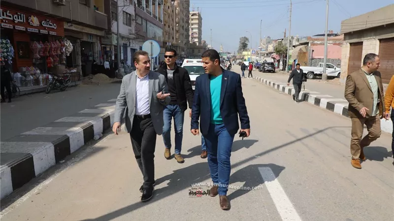 محافظ المنوفية يشهد التشغيل التجريبي لكوبري العهد الجديد