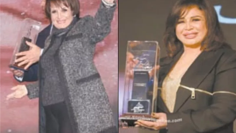 تكريم سميرة والهام و لطفي ورؤساء مدينة الانتاج السابقين