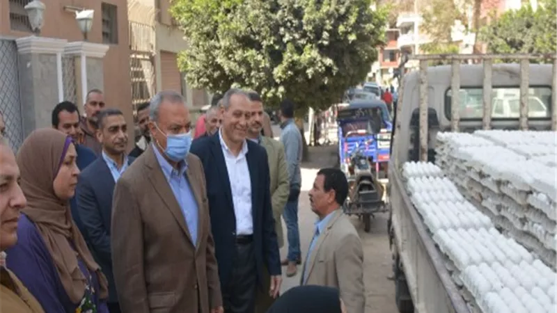 توفير بيض المائدة للمواطنين بـ 95جنيه للأبيض و96للأحمر بالقليوبية