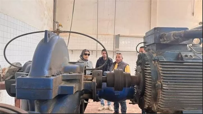 مراقبة تأمين وانتظام ضخ المياه للمستثمرين بجهاز مدينة السويس