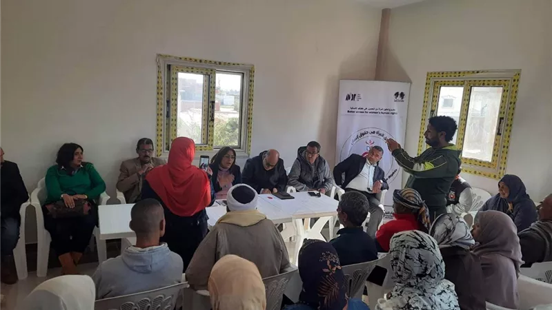 ورشة عمل لتعريف أمرأة ببلبيس من ذوي الاحتياجات بحقوقهاالإنسانية