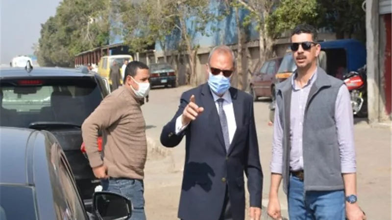 جولة تفقدية لمحافظ القليوبية بمدينتي شبرا الخيمة والخصوص