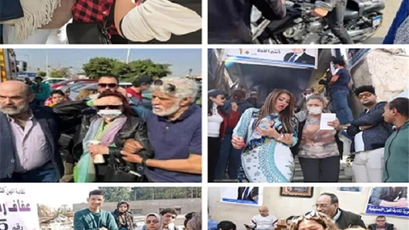 أغرب لقطات الفنانين فى انتخابات الممثلين.. صور