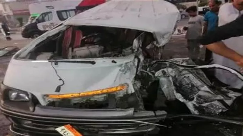 إصابة 8 فى تصادم ملاكي وآخري ميكروباص على طريق الإسماعيلية