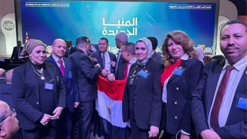 حماة الوطن بأسيوط يشارك بوفد في زيارة السيسي لمدينة المنيا